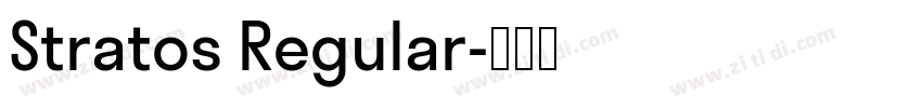 Stratos Regular字体转换